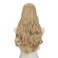 SARLA Clip in U Part Hair Extensions Full Head Long Synthetic Wave Curly Hairpiece 24 Inch for Women Natural Blonde
