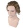 Hair Toupee for Men Human Haripieces 0.03mm Thin Skin V-loop Mens Hair Pieces Hair Replacement System for Men with PU Base 8&times;10Inch #7(Light Blonde Color)