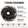 Isheeny 100% Human Hair Bun, Messy Bun Hair Piece Real Human Hair Extensions Natural Curly Brown Hair Bun Hairpieces For Women/Kids Girls Tousled Updo Chignons Daily Use (Natural Black)