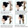 Flexible Wrap Around Ponytail Extension Curly Wave Hair Extension Long Curly Ponytails Hairpieces For Women Ladies Daily Use (32inches, P8/25)