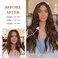 Halo Hair Extensions 20 Inch Invisible Wire Hair Extensions Adjustable Long Wavy Hair Extensions Synthetic Upgrade 4 Secure Clips in Hairpieces 20 Inch,Medium Brown