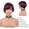 Short Pixie Cut Human Hair Wigs Brazilian Virgin Human Hair Wigs Pixie Cut wigs for Black Women Machine Made Human Hair Wigs (OT99J)