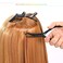EHDIS Hair Extension Beading Tool Kit Stainless Steel Hair Extensions Micro link Bead Closer and Remover Pliers set, Beads Hair Pulling Hook &amp; Micro Ring Loop Tool Set (Black)