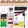 Wig Accessory Essentials Kit Lace Front Wig Glue &amp; Remover, Wig Caps, Elastic Band, Hair Wax Stick, Edge Control, Edge Brush, Hair Shear Dermaplanning Razor Tool and Edge Scarf - 29PCS