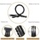 Baby Braids Hair Extensions 3Pcs Braids in one Clip in Hair Extensions Front Side Bang Hair Ponytail 22Inch Synthetic Hairpieces for Women Kids Girls (Natural Black)
