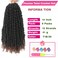 9 Packs Passion Twist Crochet Hair 14 Inch Pre Looped Crochet Passion Twist Hair Pre-twisted Passion Twist Hair Bohemian Passion Twist Crochet Braids Hair for Women Girls and Kids (14Inch,T1B/30)