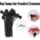Permanent Loc Extensions Human Hair 8inch 30 Strands 0.6cm Real Human Hair Dreadlock Extensions for Men Women Kids Natural Black Dread Extensions Human Hair