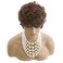 MOONSHOW Short Pixie Wigs for Black Women Auburn Red Short Pixie Cut Wig Synthetic Short Haircut Wigs Natural Pixie Wigs for Black Women Auburn Red Short Curly Wigs for Women(Auburn Red)