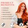Ginger Wavy Wigs for Women - Long, Heat Resistant, Synthetic Orange Wig for Daily Cosplay and Party