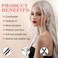 White Wigs for Women 26 Inches Long White Wig Synthetic Wig Middle Part Natural Looking White Wavy Wig for Daily Use Halloween Cosplay Wig