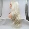 Platinum Blonde 13x4 Lace Front Wigs Body Wave Natural Hair Heat Resistant Fiber Hair Synthetic Lace Wigs for Fashion Women (24 Inch, 60/lace front wig) Brand