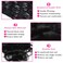 22Inch Clip in Hair Extensions Real Human Hair Body Wave 8Pcs Brazilian Human Hair Clip in Extensions with 18Clips Double Lace Weft 120g #1B Natural Black