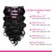 22Inch Clip in Hair Extensions Real Human Hair Body Wave 8Pcs Brazilian Human Hair Clip in Extensions with 18Clips Double Lace Weft 120g #1B Natural Black