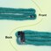 8PCS Clip in Dreadlock Extensions, 24 inch Synthetic Clip-in Dreads Extensions Handmade Soft Thin 0.6cm Width Dreadlocks(green, Clip-in 32 Strands)