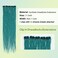 8PCS Clip in Dreadlock Extensions, 24 inch Synthetic Clip-in Dreads Extensions Handmade Soft Thin 0.6cm Width Dreadlocks(green, Clip-in 32 Strands)