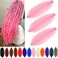 24 Inch Pre-Separated Springy Afro Twist Hair 3 Packs Afro Twist Hair Crochet Braiding Hair for Black Women (24 Inch (Pack of 3), Pink) &hellip;