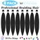 Pre Stretched Braiding Hair 20 Inch 8 Pack Long Braiding Hair Pre Stretched Hair For Braiding Hot Water Setting Soft Yaki Texture Synthetic Crochet Braids Hair For Women Girls (20Inch,1B)