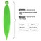 Pre-stretched Green Braiding Hair 26 Inch 3Packs Braiding Hair For Braids, Yaki Texture Crochet Hair Box Braids Hot Water Setting Synthetic Braiding Hair Extensions(26inch, Green)