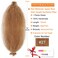Light Brown Afro Twist Hair 12 Inch Marley Braids Hair Afro Kinky Curly Hair Extensions Wrapping Hair for Soft Locs (12 Inch (Pack of 3), 27#)