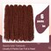 6 Packs Copper Red 24 Inch Butterfly Locs Crochet Hair Pre Looped Soft Ginger Distressed Locs Braids Hair for Black Women(24inch,#350)