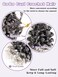 Ombre Grey Short Curly Crochet Braids for Women 7 Packs Salt and Pepper GoGo Beach Curl Water Wave Deep Twist Synthetic Braiding Hair Extensions 8 Inch Tgray#