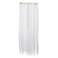 SWACC 7 Pcs Full Head Party Highlights Clip on in Hair Extensions Colored Hair Streak Synthetic Hairpieces (22-Inch Straight, White)