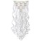 SWACC 7 Pcs Full Head Party Highlights Clip on in Hair Extensions Colored Hair Streak Synthetic Hairpieces (20-Inch Curly, White)