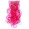 SWACC 7 Pcs Full Head Party Highlights Clip on in Hair Extensions Colored Hair Streak Synthetic Hairpieces (20-Inch Curly, Hot Pink)