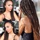Liang Dian Pre-Stretched Braiding Hair 22 inch 6 packs Hot Water Setting Synthetic Hair Crochet Braiding Hair Extension (Ombre Brown)