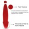 Liang Dian Pre-Stretched Braiding Hair 28 Inch 8 packs Hot Water Setting Synthetic Hair Crochet Braiding Hair Extension (Red)