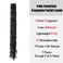 Long Passion Twist Hair 30 Inch Pre-twisted Crochet Hair Natural Black Pre-looped Synthetic Crochet Braids (7 Packs,1B)