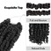 Long Passion Twist Hair 30 Inch Pre-twisted Crochet Hair Natural Black Pre-looped Synthetic Crochet Braids (7 Packs,1B)