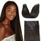Clip in Hair Extensions Seamless Clip in Hair Extensions Human Hair, Straight 20 Inch 110g 7pcs #2 Dark Brown Clip in Hair Extensions Real Human Hair, Ultra-thin PU Weft Human Hair Clip in Extensions