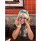 Probeauty Long Wave Blonde Bouffant Beehive Wigs Big Curly Wavy Retro Wigs for Women 70s 80s Costume 23 Inch