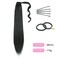goodear Straight Invisible Ponytail Extension Long Drawstring Pony Tail Hair Clip in Ponytail Extension 26 Inch Natural Pony Tail Hair Extensions Hairpieces for Women Girls-Black