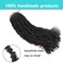 ZRQ Butterfly Locs Crochet Hair 20 Inch Distressed Faux Locs Pre-looped Crochet Braids Synthetic Soft Locs For Women Extensions (6 Pack 1B#)