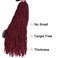 ZRQ Butterfly Locs 30 Inch Burgundy Distressed Locs Crochet Hair, Pre-looped 6Packs Crochet Faux Locs Braids,Long Goddess Locs Synthetic Hair Extensions (6 Packs BUG#)