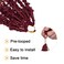 ZRQ Butterfly Locs 30 Inch Burgundy Distressed Locs Crochet Hair, Pre-looped 6Packs Crochet Faux Locs Braids,Long Goddess Locs Synthetic Hair Extensions (6 Packs BUG#)