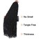 ZRQ 42 Inch Butterfly Locs Crochet Braids Hair Pre-looped Super Long Distressed Locs Synthetic Handmade Crochet Soft Locs Bohomian Goddess Locs Hair Extensions (6 Pack 1B#)