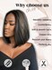 forfeels Black Bob Wig 10 Inch Short Straight Synthetic Wig with Side Part Heat Resistant Natural Looking Wig with Ash Blonde Highlights for Women&rsquo;s Daily Wear and Special Events