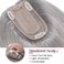 Elailite Hair Toppers for Women Real Human Hair Topper Thinning Thin 5.1"x2.8" Silk Base Clip in Remy Hairpieces 16 Inch Grey