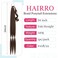Hairro Long Braided Ponytail Extension DIY Wrap Around Ponytails Synthetic Yaki Straight Braiding Pony Tails Hairpiece For Women 34 Inch #8B