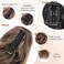 MORICA Ponytail Claw Clip Hair Extension 24" Long Smooth Overhead Pony Tail Drawstring Curly Wavy Hairpiece for Women（24Inch，8A#）