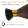 MY-LADY I Tip Hair Extensions Human Hair 100 Strands 22 Inch Medium Brown Pre Bonded ITip Human Hair Extensions Cold Fusion Stick Tip Hair Extensions 50g