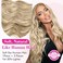 REECHO Clip in Hair Extensions, 20&rdquo; One Piece Hair Extension Clip in Wefts Long Thick Beach Wavy Natural Soft Synthetic Hairpieces for Women, Dark Ash Blonde