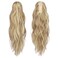 FESHFEN Ponytail Extensions, Long Claw Clip in Ponytail Hairpiece Synthetic Pony Tails Hair Piece Natural Wavy Hairpieces for Women, 20 inch Dark Ash Blonde Mixed Bleach Blonde