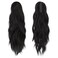 FESHFEN Ponytail Extensions, Long Claw Clip in Ponytail Hairpiece Synthetic Pony Tails Hair Piece Natural Wavy Hairpieces for Women, 20 inch Black