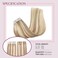 Tape In Hair Extensions Human Hair 22 Inch 20pcs 50g Color Light Golden with Brown