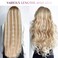 Tape In Hair Extensions Human Hair 22 Inch 20pcs 50g Color Light Golden with Brown