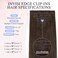 DOORES Invisi Edge Clip in Hair Extensions 14 inch 110g 7pcs, Virgin Real Human Hair PU Clip in Extension Invisible Seamless Natural Thickening Hairstyle, 4A Chocolate Brown